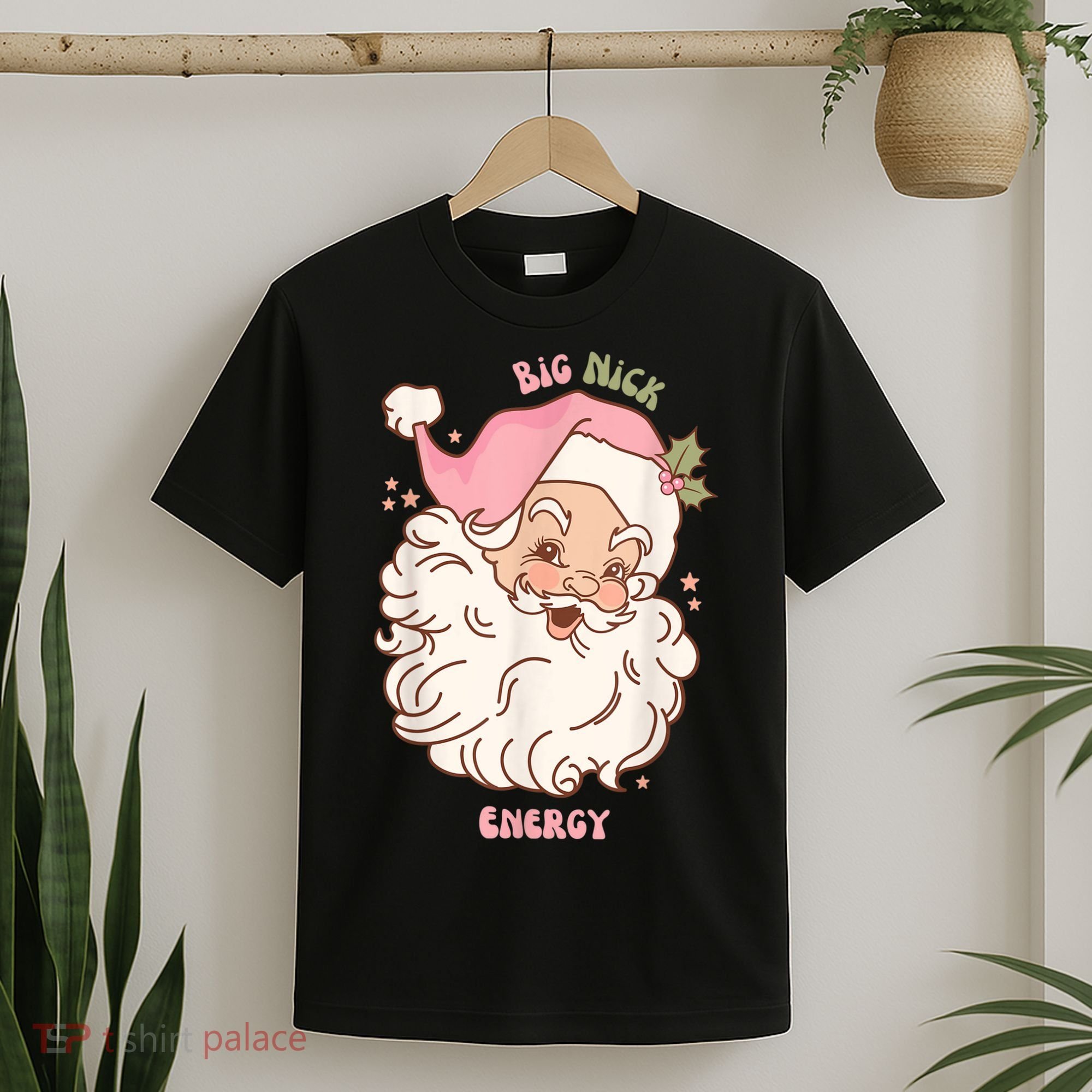 Big Nick Energy Shirt Santa Xmas Funny Christmas T-Shirt