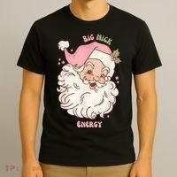 Big Nick Energy Shirt Santa Xmas Funny Christmas T-Shirt thumb 3