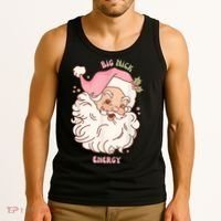 Big Nick Energy Shirt Santa Xmas Funny Christmas Tank Top thumb 3