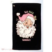 Big Nick Energy Shirt Santa Xmas Funny Christmas Golf Towel thumb 0