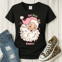 Big Nick Energy Shirt Santa Xmas Funny Christmas Women's T-Shirt thumb 3