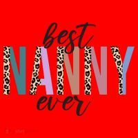 Best Nanny Ever Cheetah Cute Gift Santa Hat thumb 1