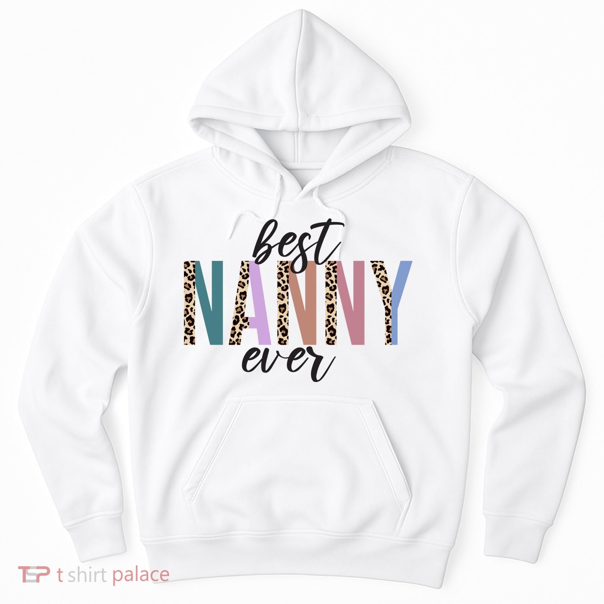 Best Nanny Ever Cheetah Cute Gift Hoodie