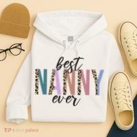 Best Nanny Ever Cheetah Cute Gift Hoodie thumb 4