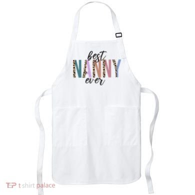 Best Nanny Ever Cheetah Cute Gift Apron