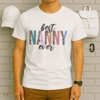 Best Nanny Ever Cheetah Cute Gift T-Shirt thumb 6