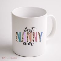Best Nanny Ever Cheetah Cute Gift Coffee Mug thumb 1