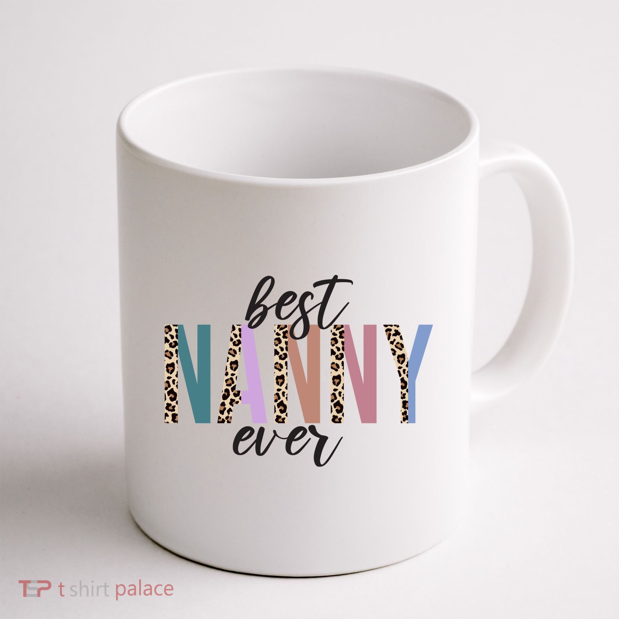 Best Nanny Ever Cheetah Cute Gift Coffee Mug