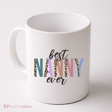 Best Nanny Ever Cheetah Cute Gift Coffee Mug