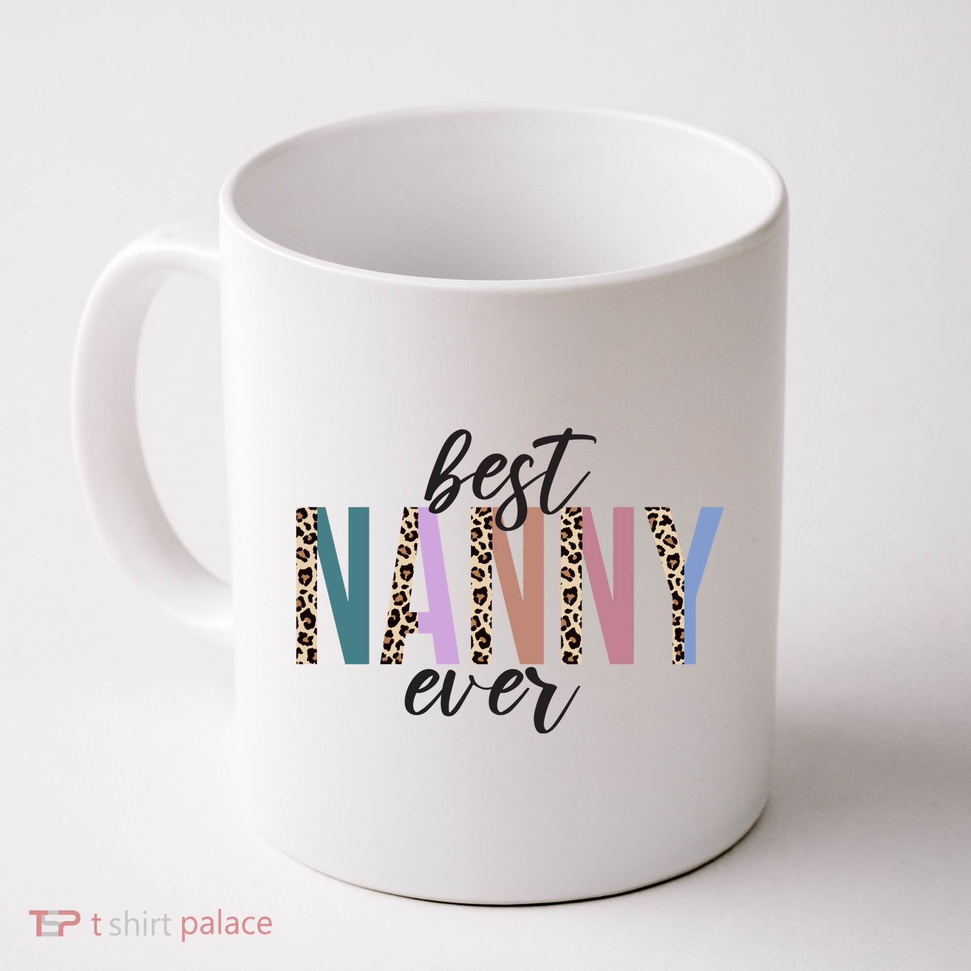 Best Nanny Ever Cheetah Cute Gift Coffee Mug