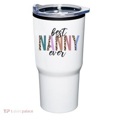 Best Nanny Ever Cheetah Cute Gift Tumbler
