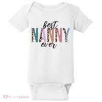 Best Nanny Ever Cheetah Cute Gift Baby Bodysuit thumb 0