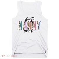 Best Nanny Ever Cheetah Cute Gift Tank Top thumb 0