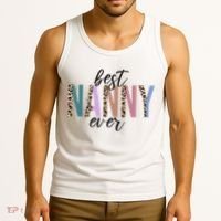 Best Nanny Ever Cheetah Cute Gift Tank Top thumb 3