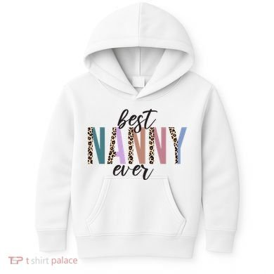 Best Nanny Ever Cheetah Cute Gift Kids Hoodie