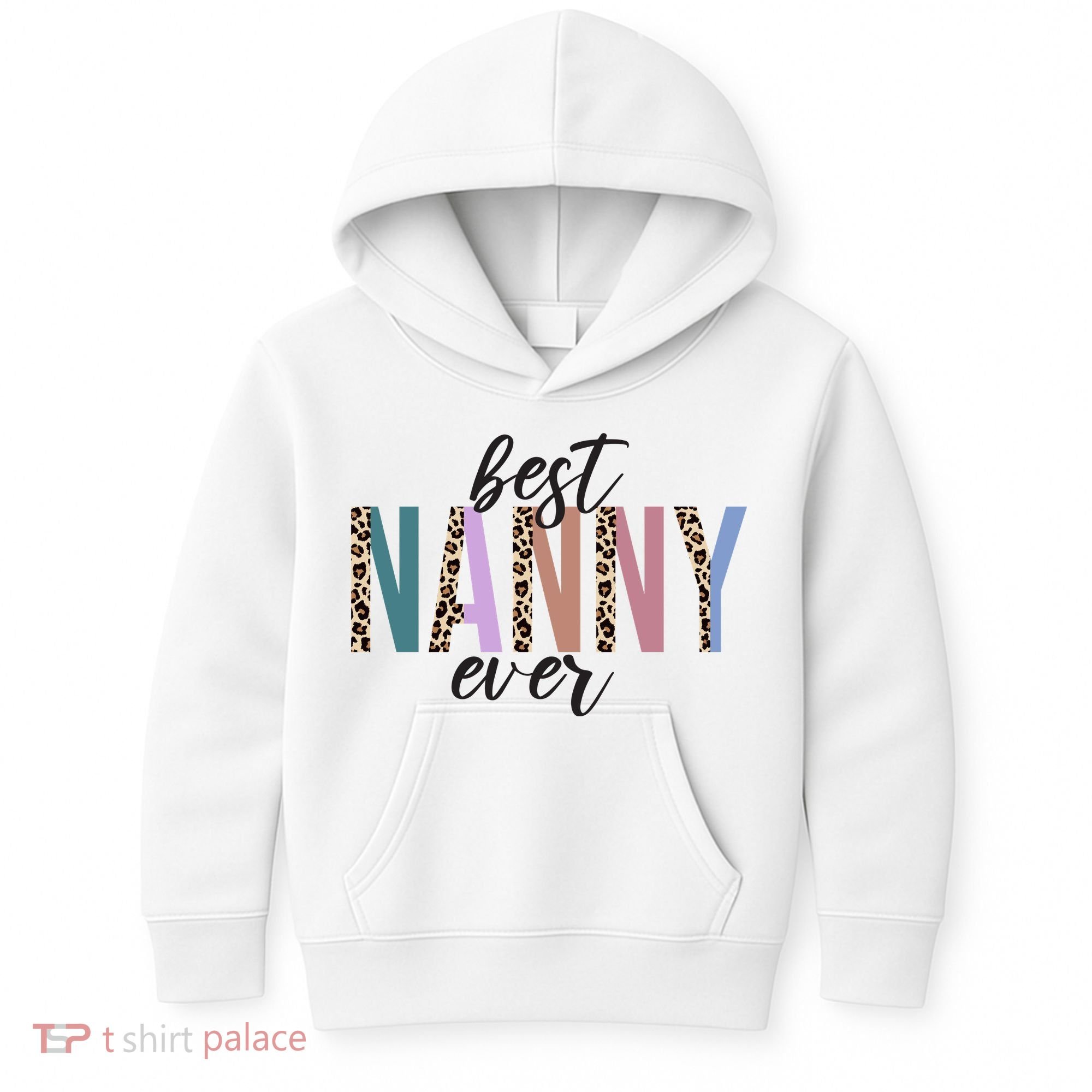 Best Nanny Ever Cheetah Cute Gift Kids Hoodie