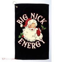 Big Nick Energy Funny Xmas Christmas Great Gift Golf Towel thumb 0