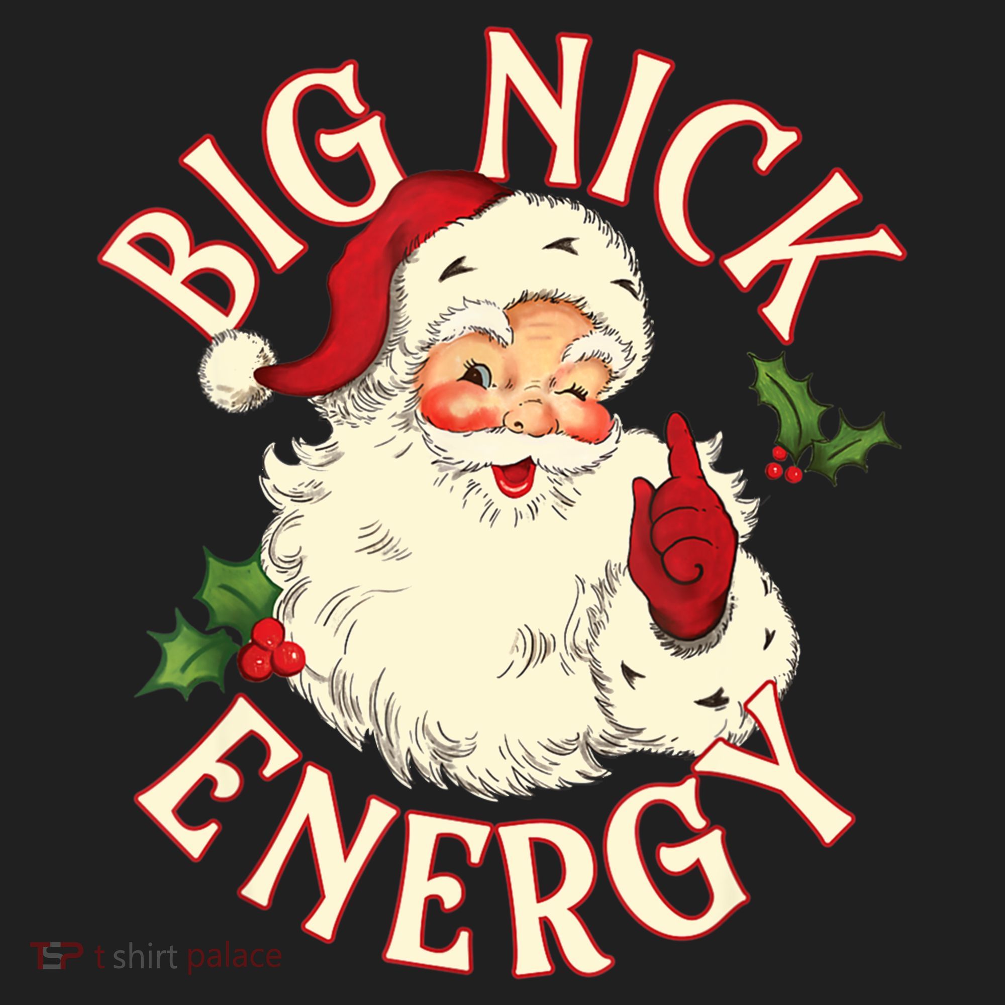 Big Nick Energy Funny Xmas Christmas Great Gift Golf Towel