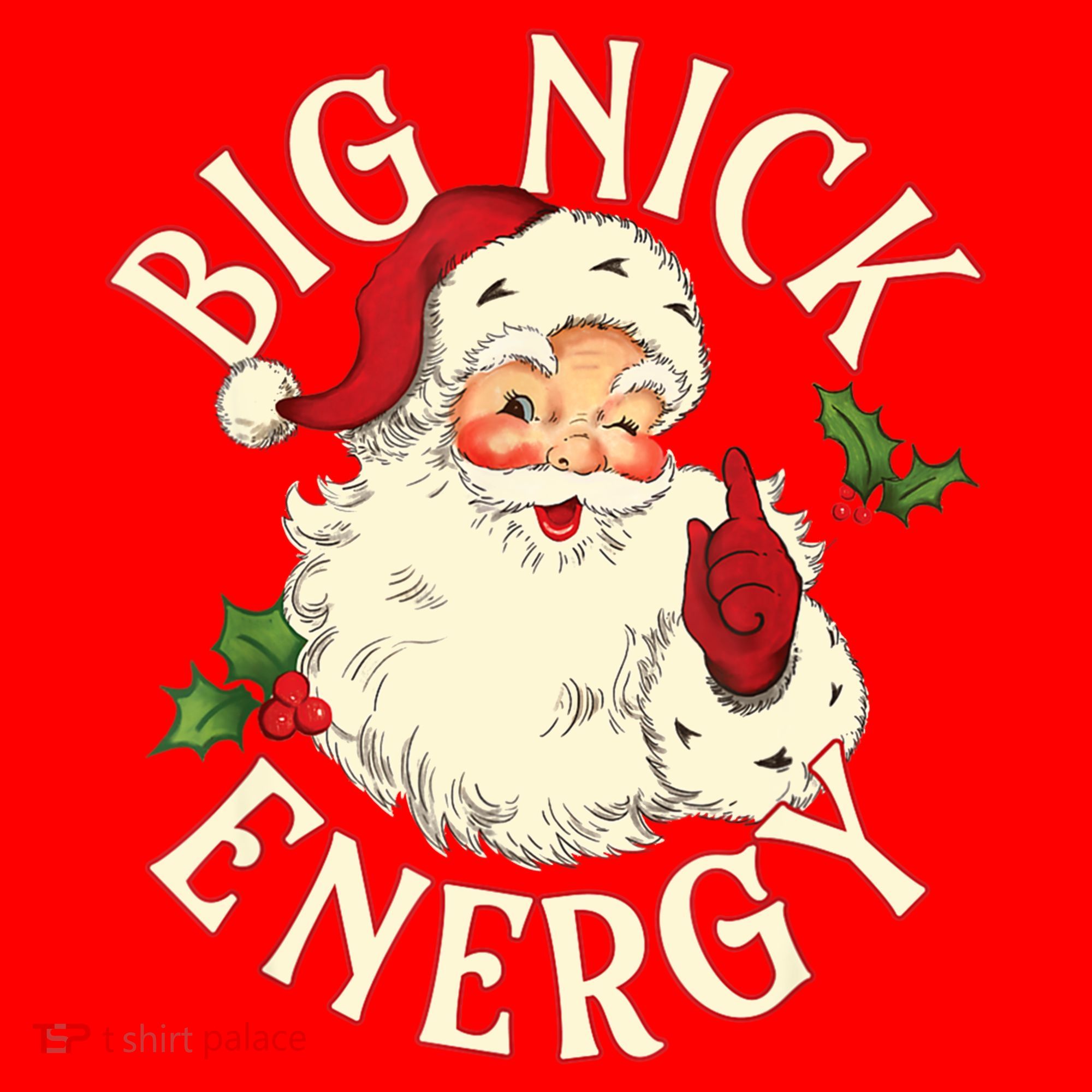 Big Nick Energy Funny Xmas Christmas Great Gift Santa Hat