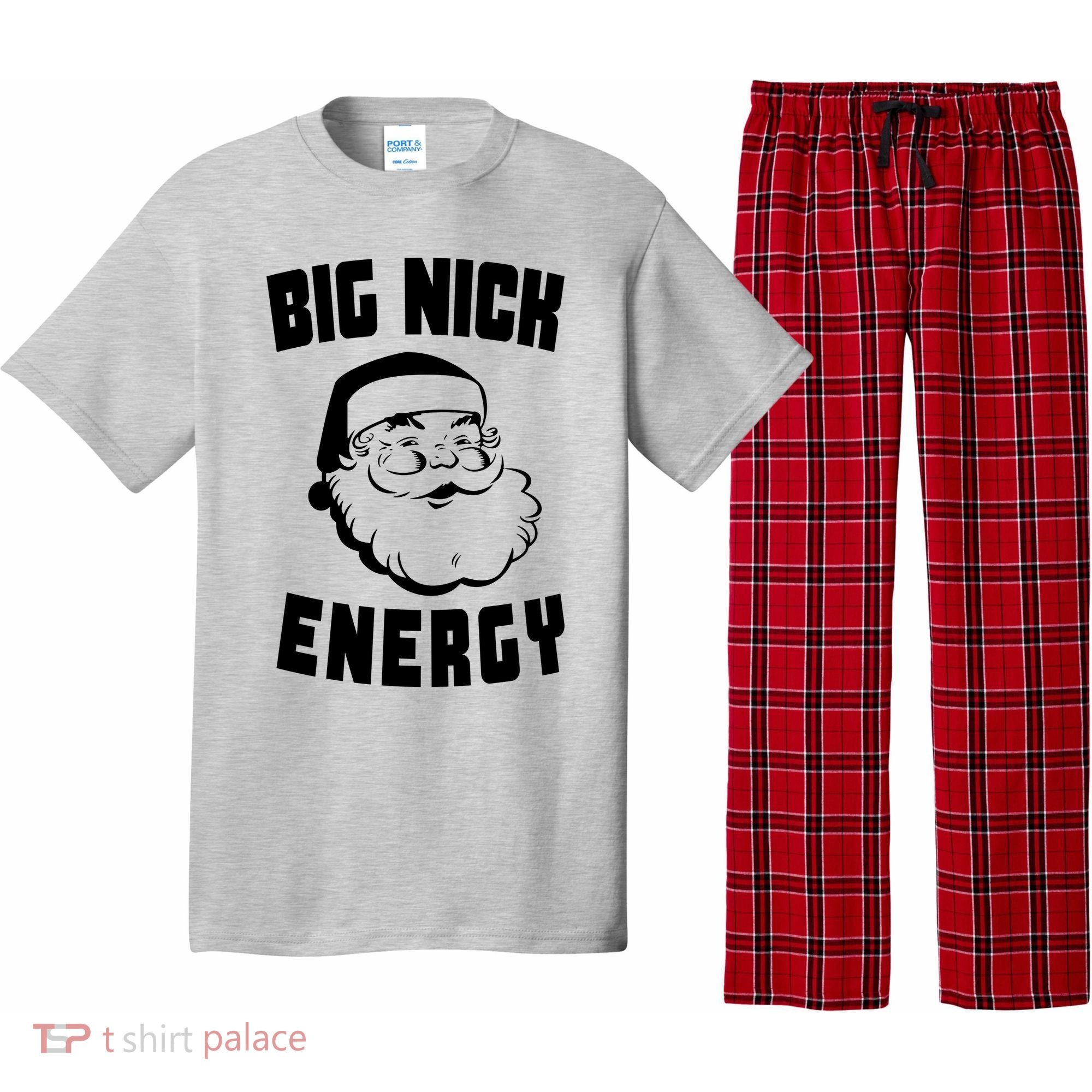 Big Nick Energy Funny Santa Claus Pajama Set