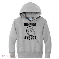 Big Nick Energy Funny Santa Claus Kids Hoodie thumb 0