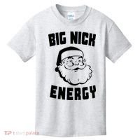 Big Nick Energy Funny Santa Claus Kids T-Shirt thumb 0