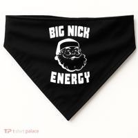 Big Nick Energy Funny Santa Claus USA-Made Doggie Bandana thumb 0