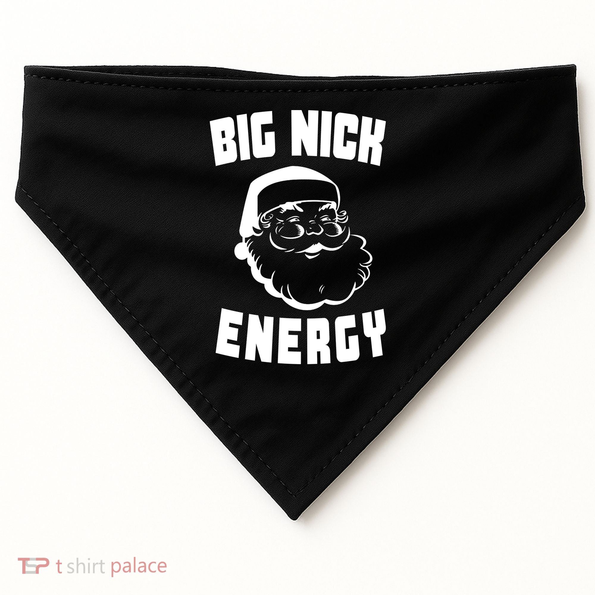 Big Nick Energy Funny Santa Claus USA-Made Doggie Bandana