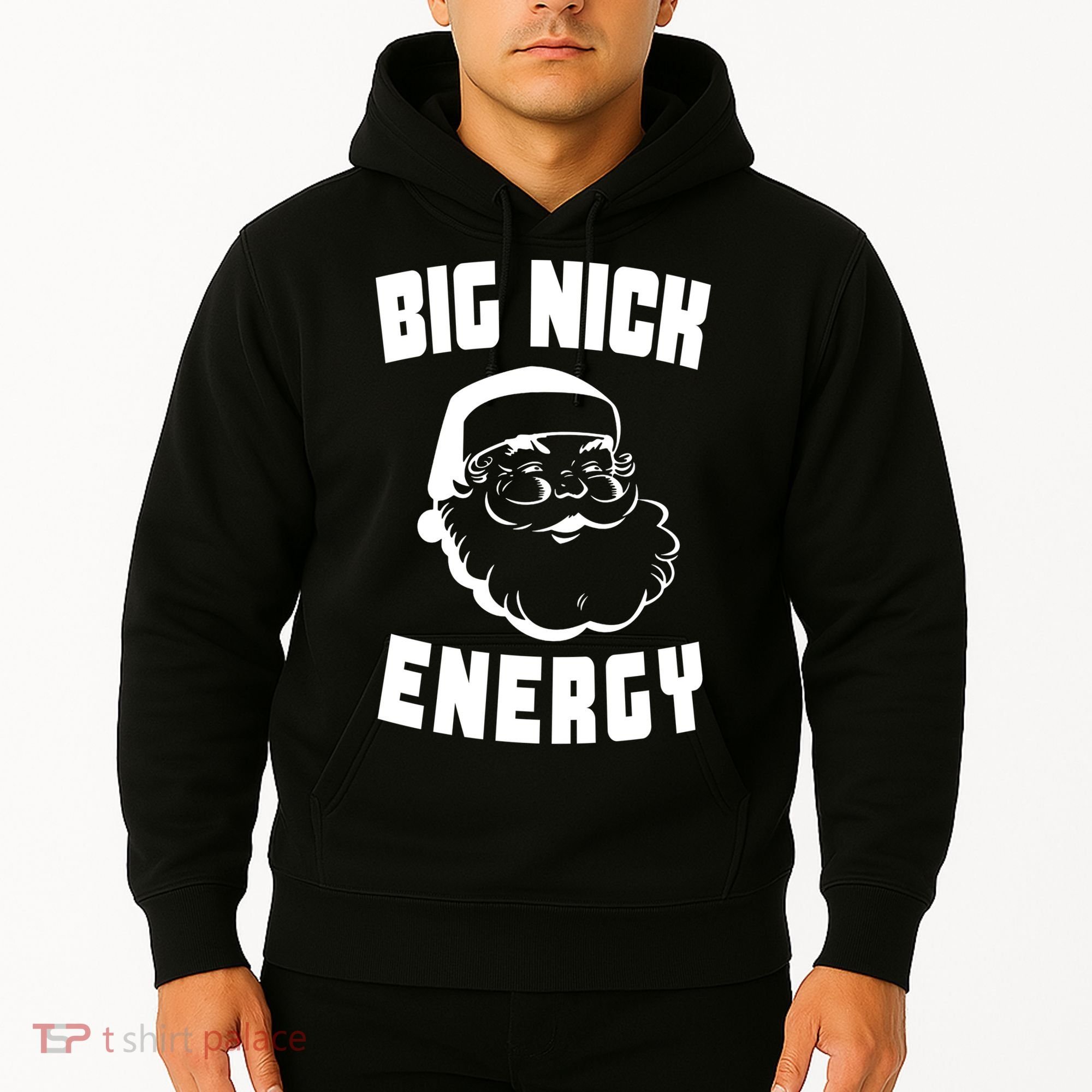 Big Nick Energy Funny Santa Claus Hoodie