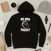 Big Nick Energy Funny Santa Claus Hoodie thumb 3