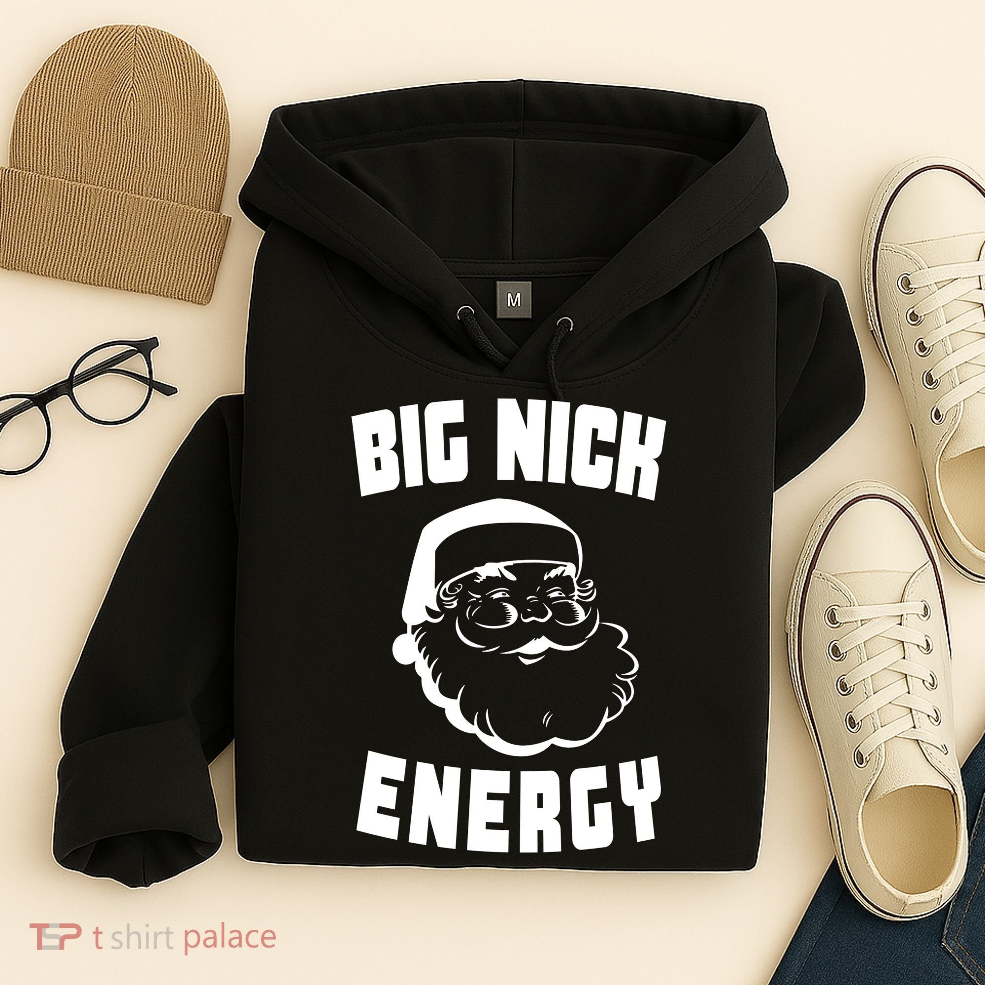 Big Nick Energy Funny Santa Claus Hoodie
