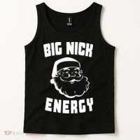 Big Nick Energy Funny Santa Claus Tank Top thumb 2