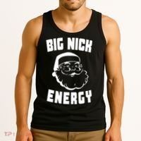 Big Nick Energy Funny Santa Claus Tank Top thumb 3