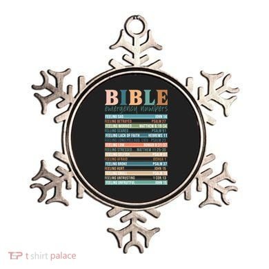 Bible Nutrition Emergency Numbers Ornament