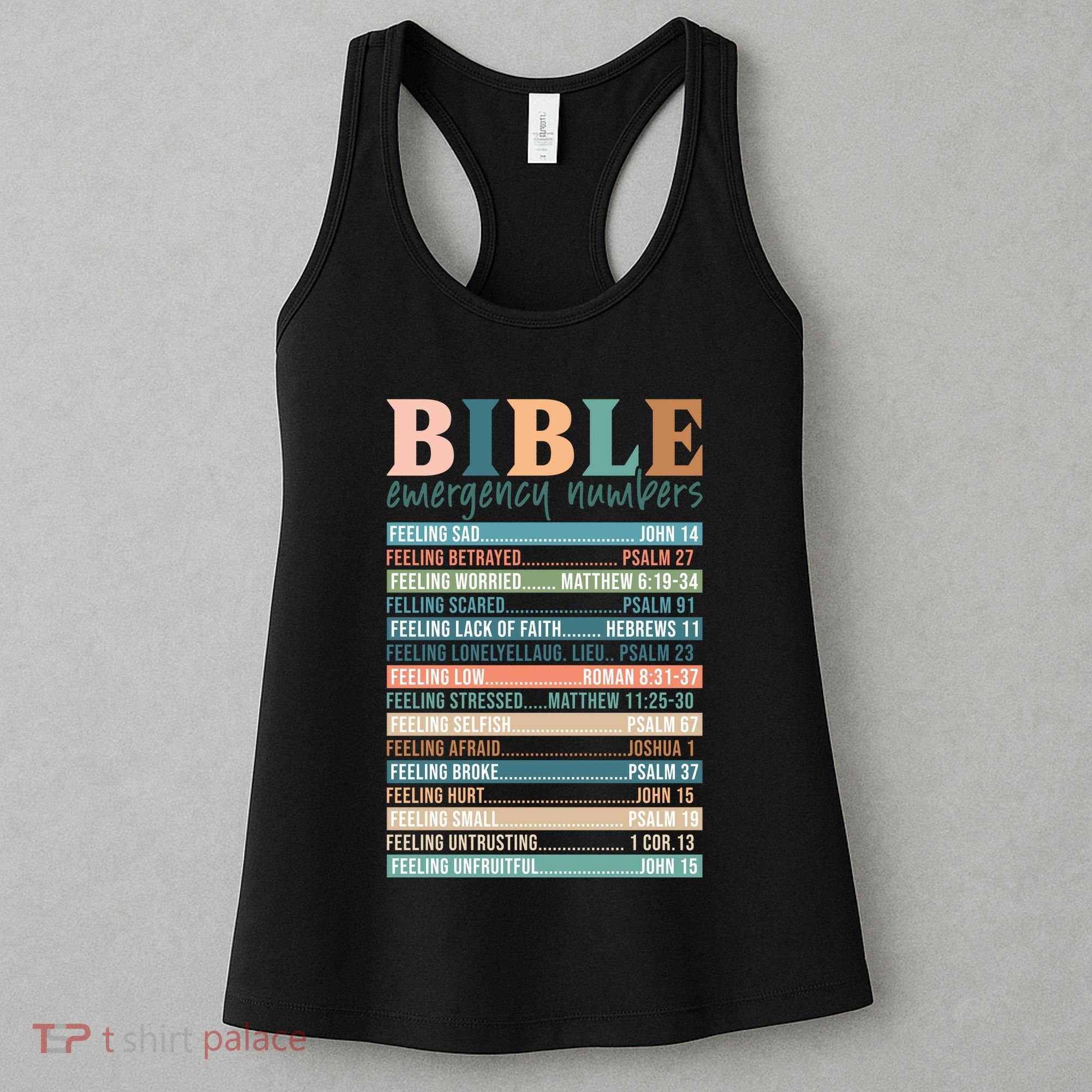 Bible Nutrition Emergency Numbers Women's Tank Top