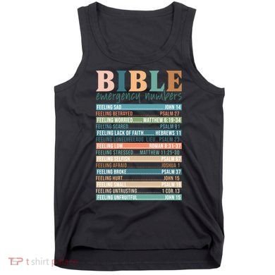 Bible Nutrition Emergency Numbers Tank Top