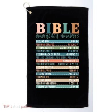 Bible Nutrition Emergency Numbers Golf Towel