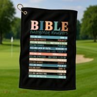 Bible Nutrition Emergency Numbers Golf Towel thumb 1