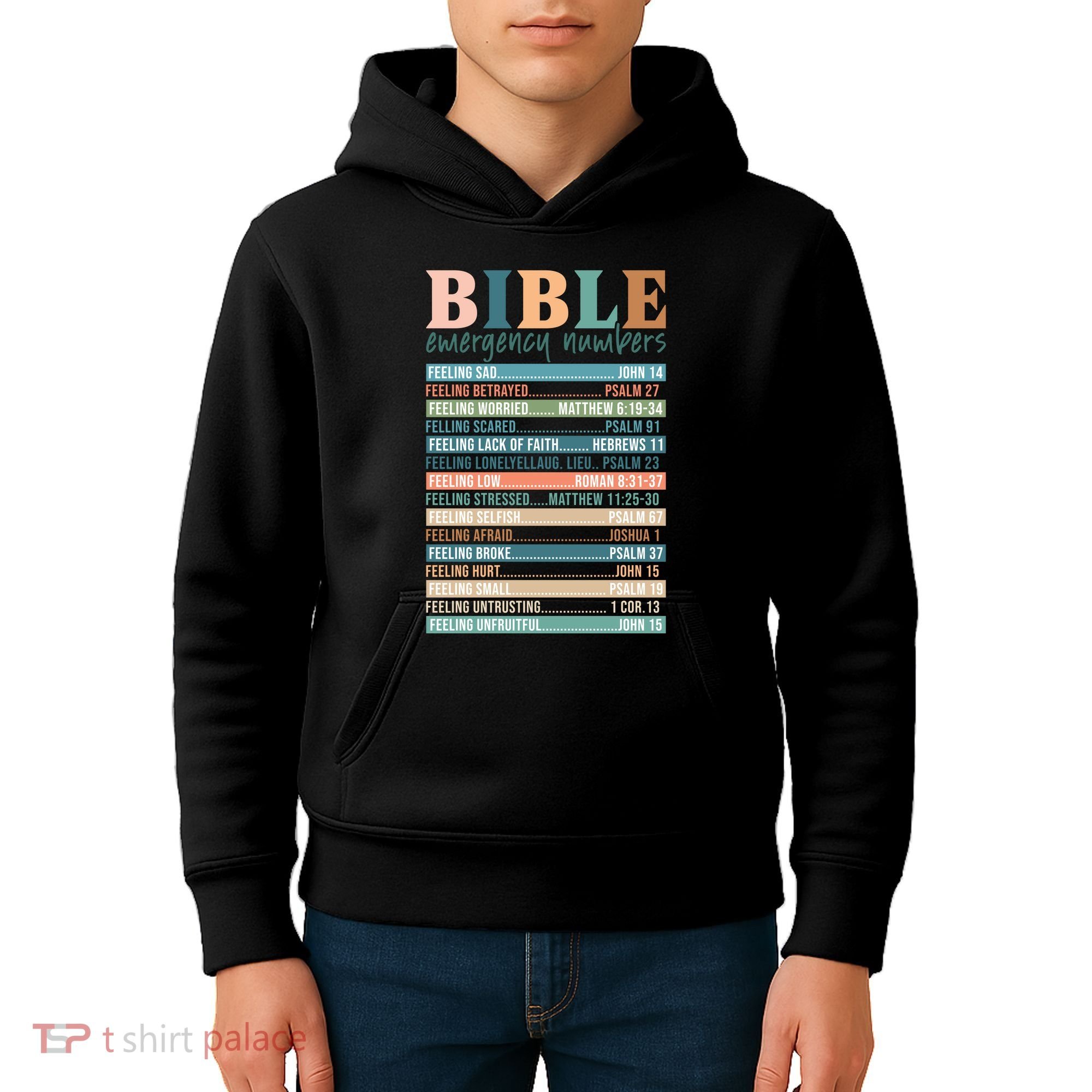 Bible Nutrition Emergency Numbers Kids Hoodie