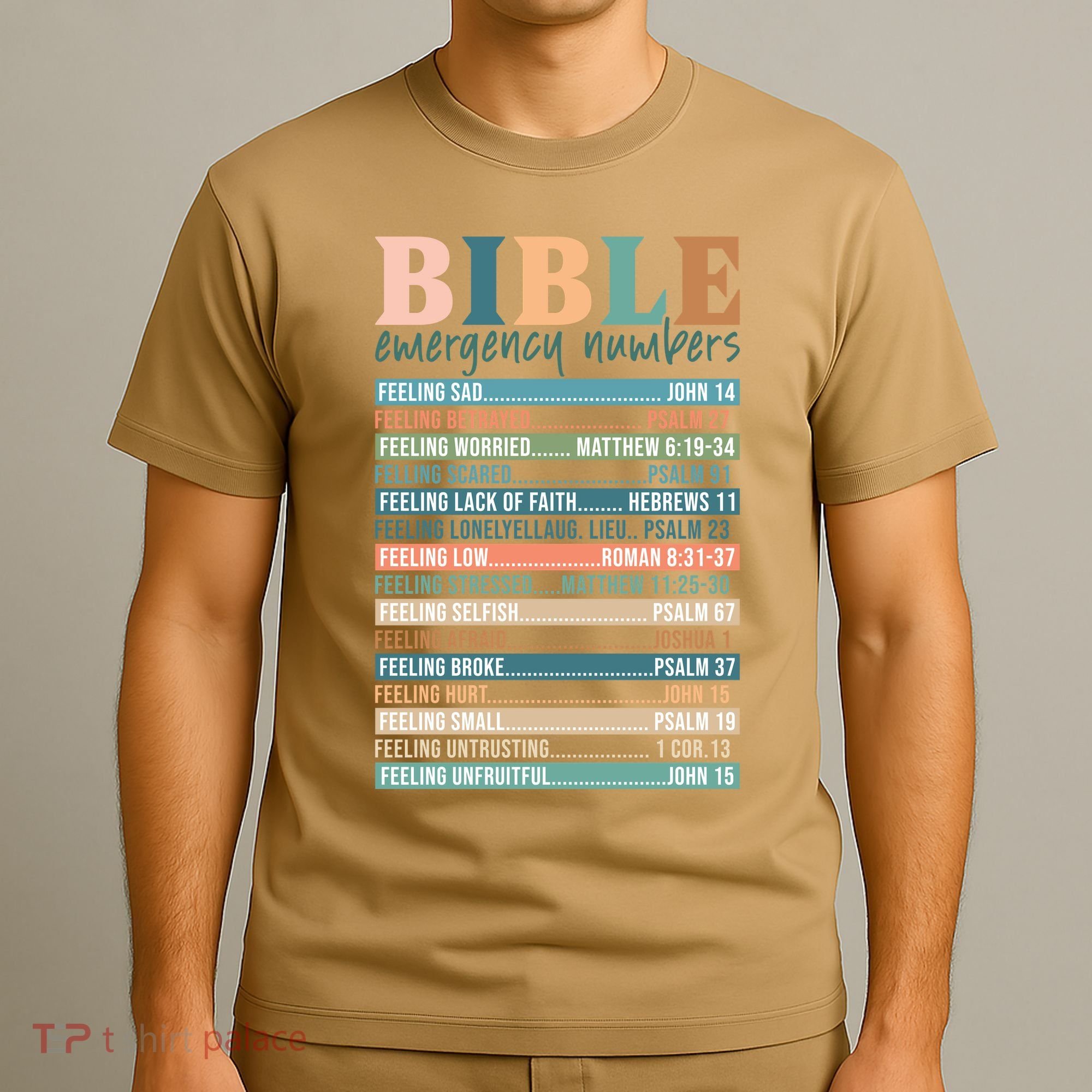 Bible Nutrition Emergency Numbers T-Shirt