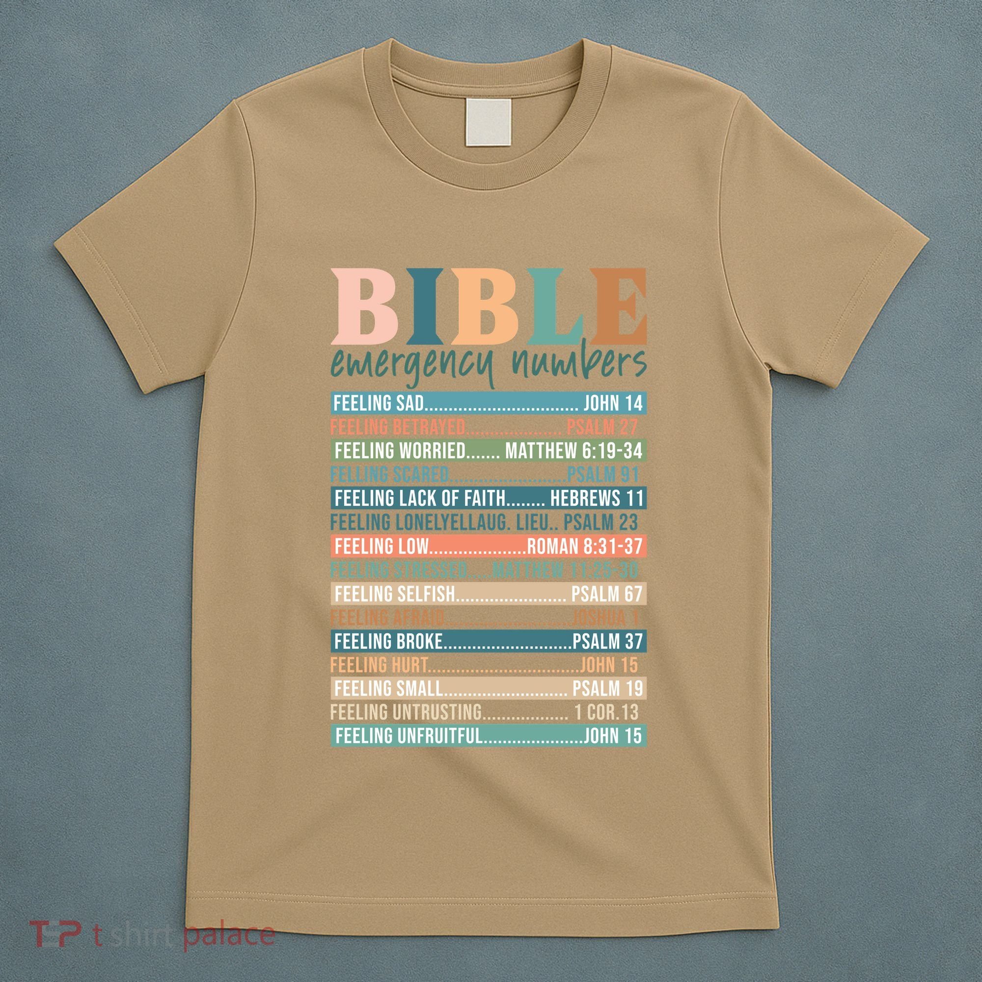 Bible Nutrition Emergency Numbers T-Shirt