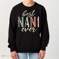 Best Nani Ever Gifts Leopard Print Mothers Day Women's Sweatshirt thumb 0