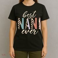 Best Nani Ever Gifts Leopard Print Mothers Day T-Shirt thumb 4