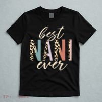 Best Nani Ever Gifts Leopard Print Mothers Day T-Shirt thumb 5
