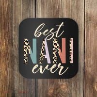 Best Nani Ever Gifts Leopard Print Mothers Day Coaster thumb 0