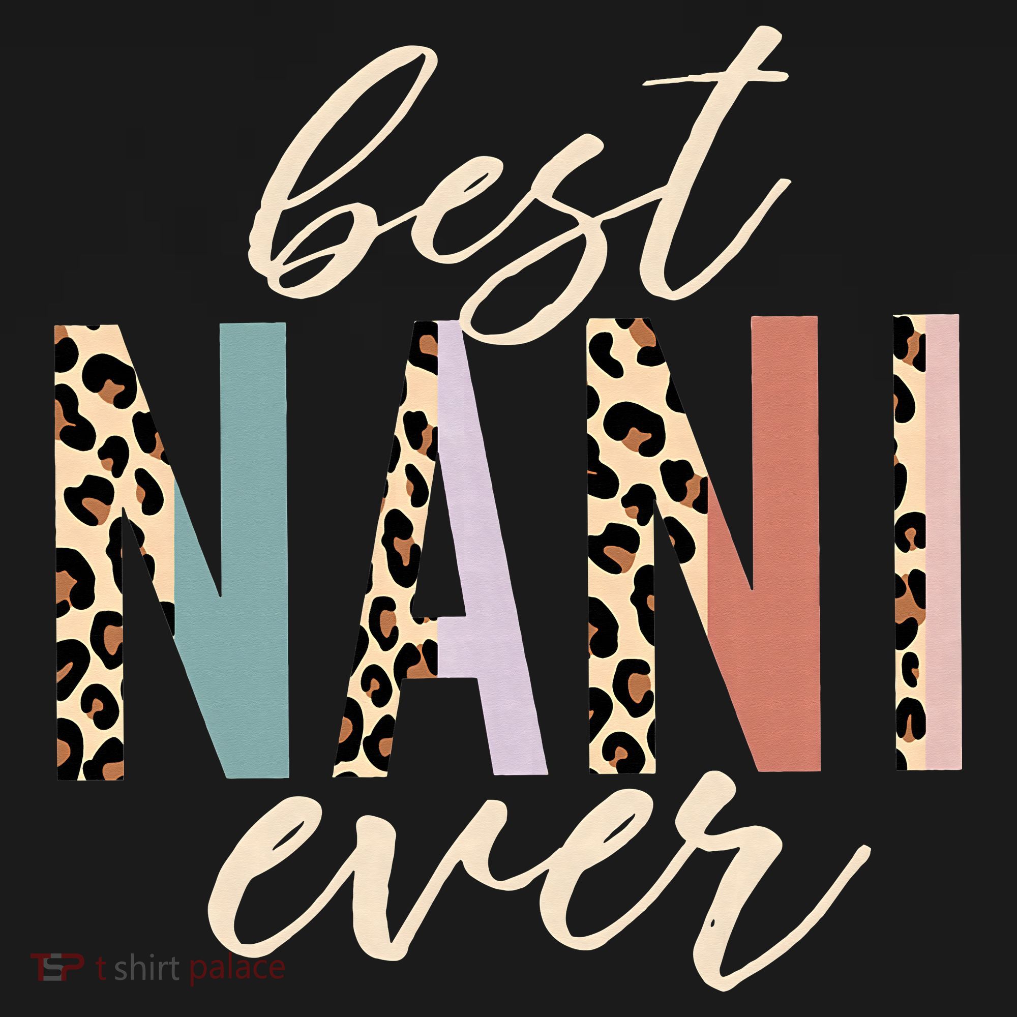 Best Nani Ever Gifts Leopard Print Mothers Day Women's Hoodie