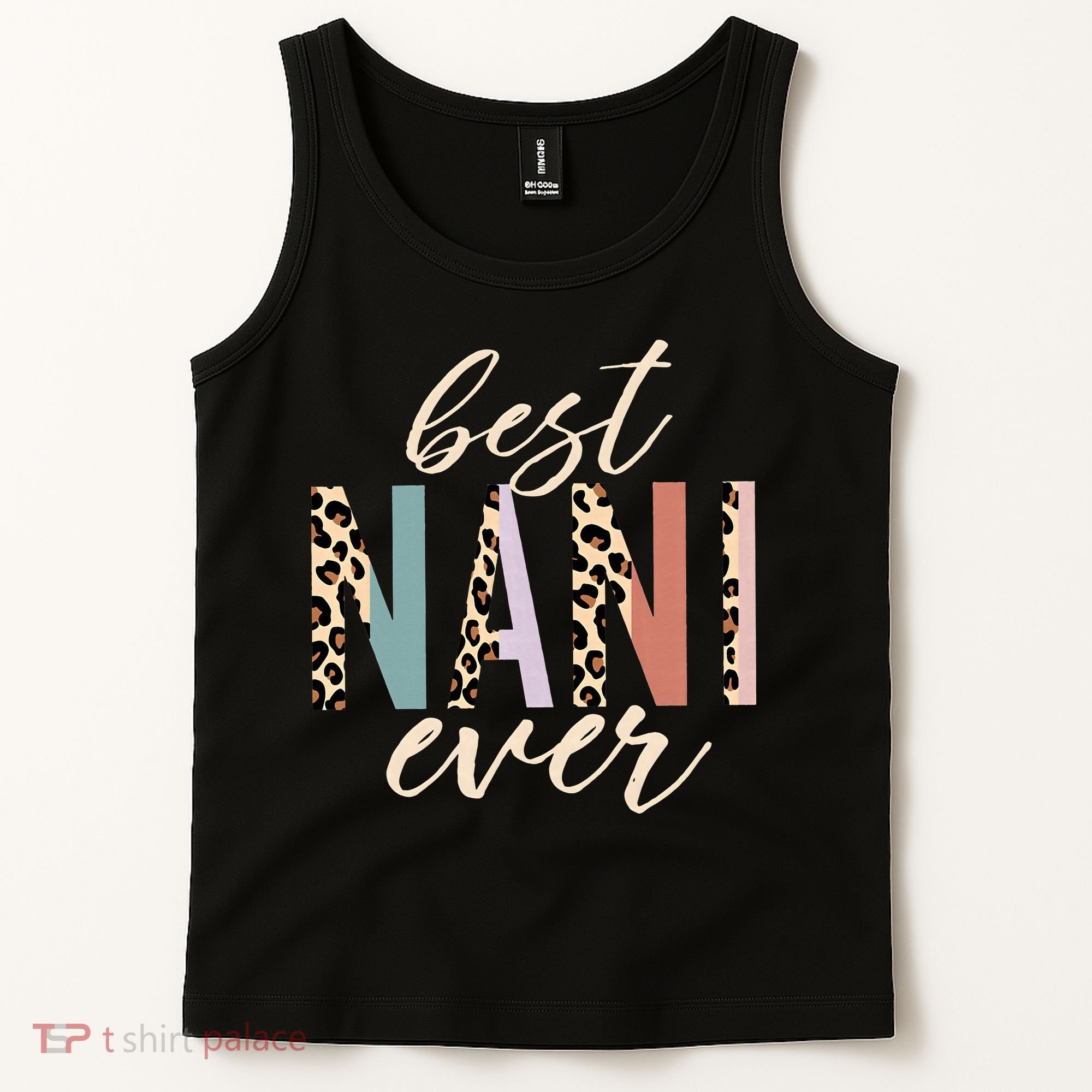 Best Nani Ever Gifts Leopard Print Mothers Day Tank Top