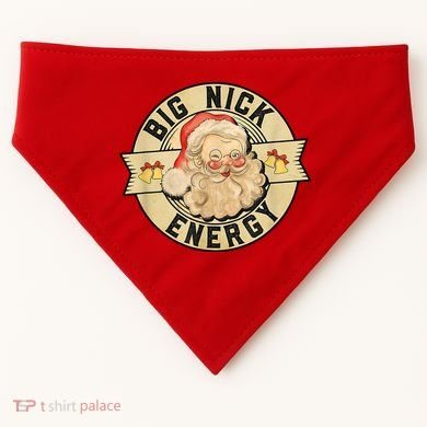 Big Nick Energy Retro Stamped Logo USA-Made Doggie Bandana