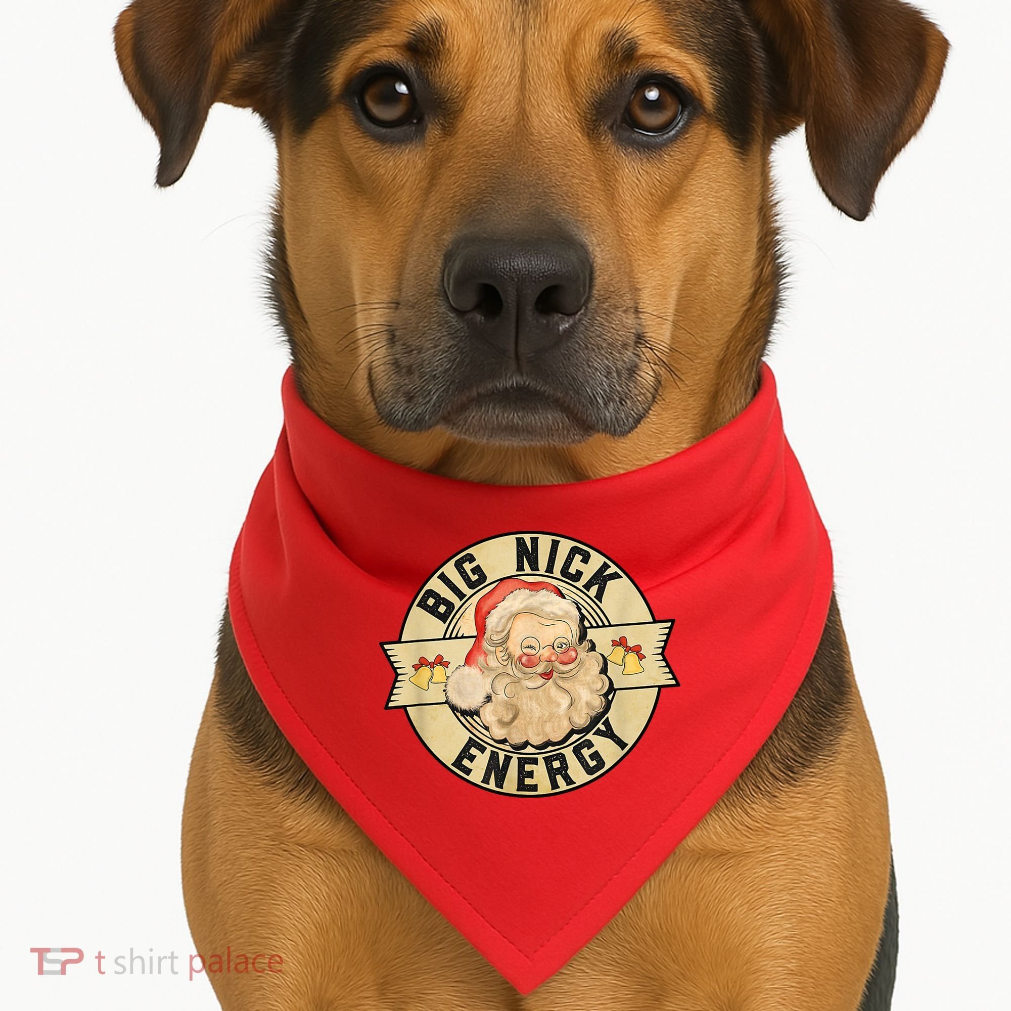 Big Nick Energy Retro Stamped Logo USA-Made Doggie Bandana