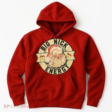 Big Nick Energy Retro Stamped Logo Hoodie